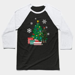 Reptile Around The Christmas Tree Mortal Kombat Baseball T-Shirt